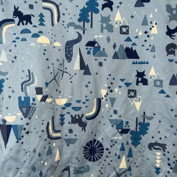 Patagonia Capilene Lightweight Base Layer Top 5T Blue Adventure Print - Picture 4 of 6